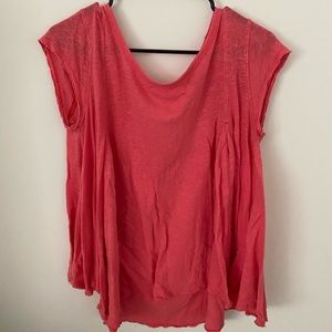 Free people coral short sleeve size XS